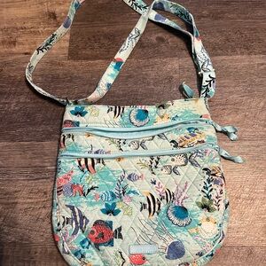 Vera Bradley Oceanic Fish Print Crossbody Bag